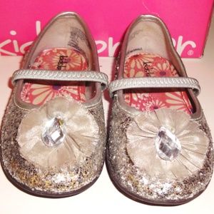 🎆5/$20 Kids Korner Flats Silver Glitter